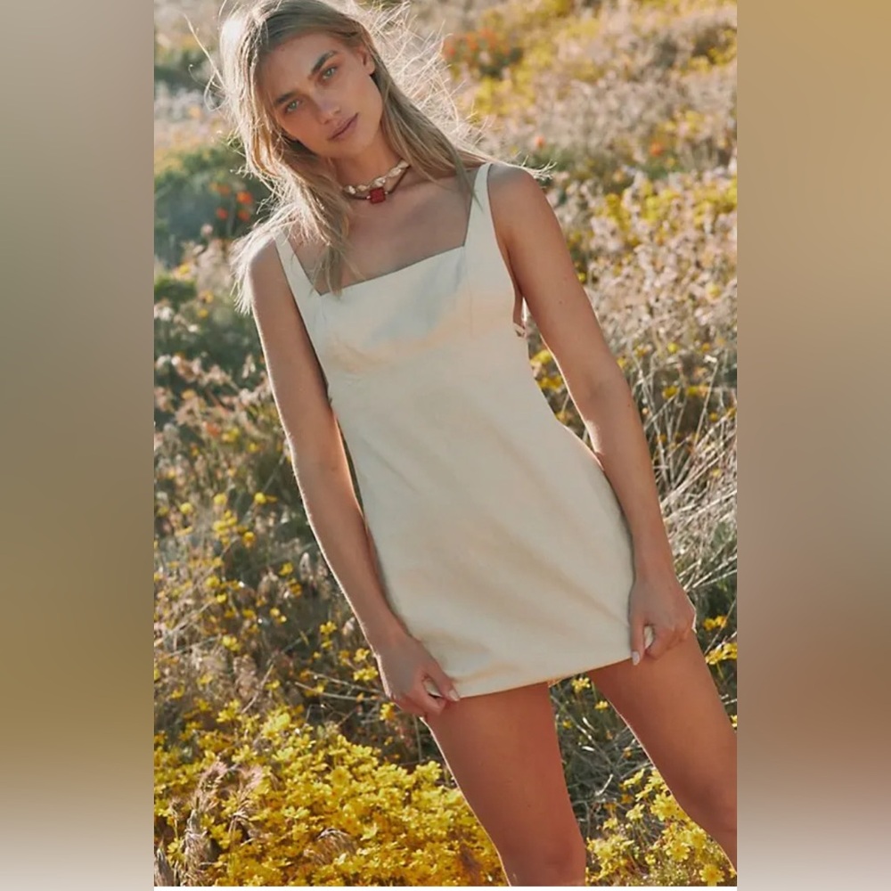 NWOT Free People Little Loca Cream Mini Dress Size XSmall